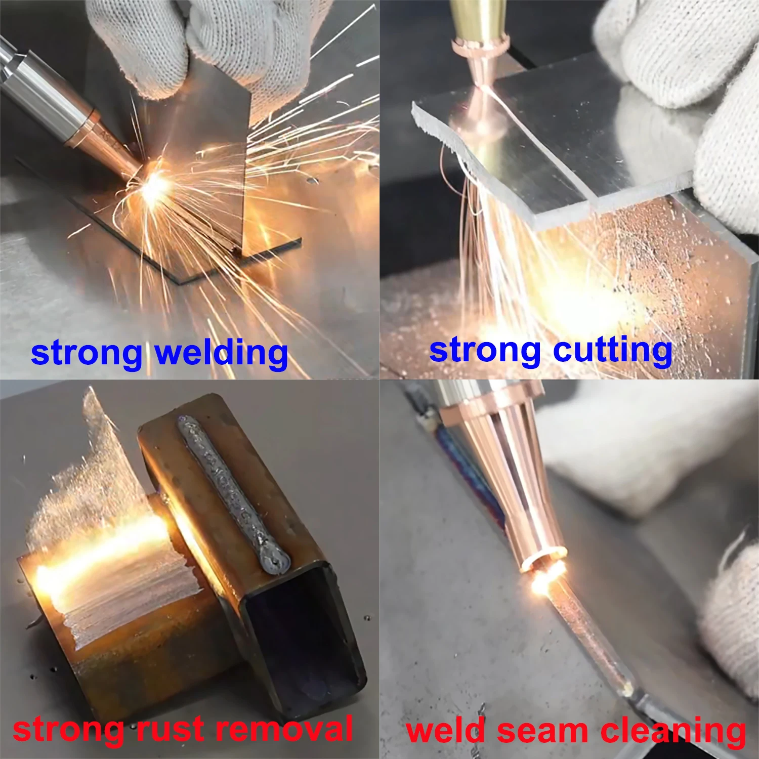 1500W Air Cooling Laser Welder Handheld Fiber Laser Welding Machine 4 in 1 Cutting Welding Cleaning for Metal Air Cooled Laser 2
