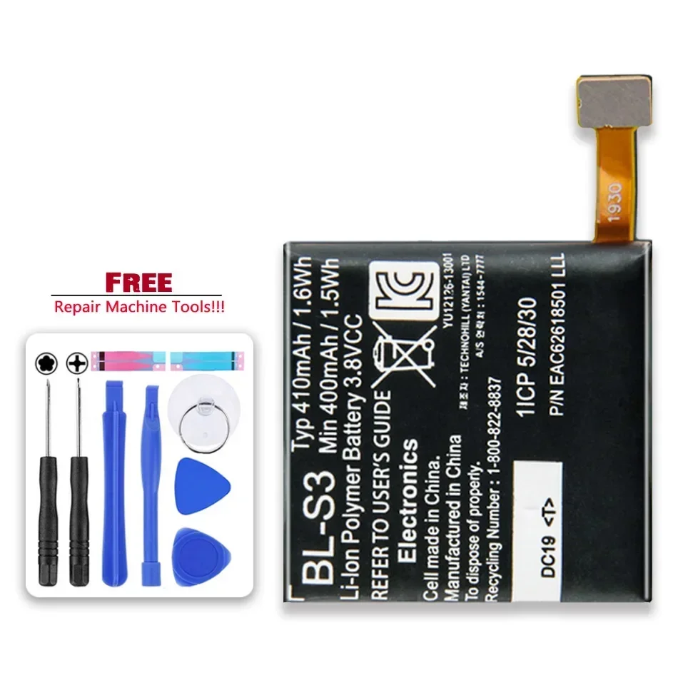 Batterie Smartphon Batteria Di Ricambio Di Ricambio Per Telefono Cellulare Di Alta Qualità Bl-S3 410Mah Per Orologio Lg G R W110 W150