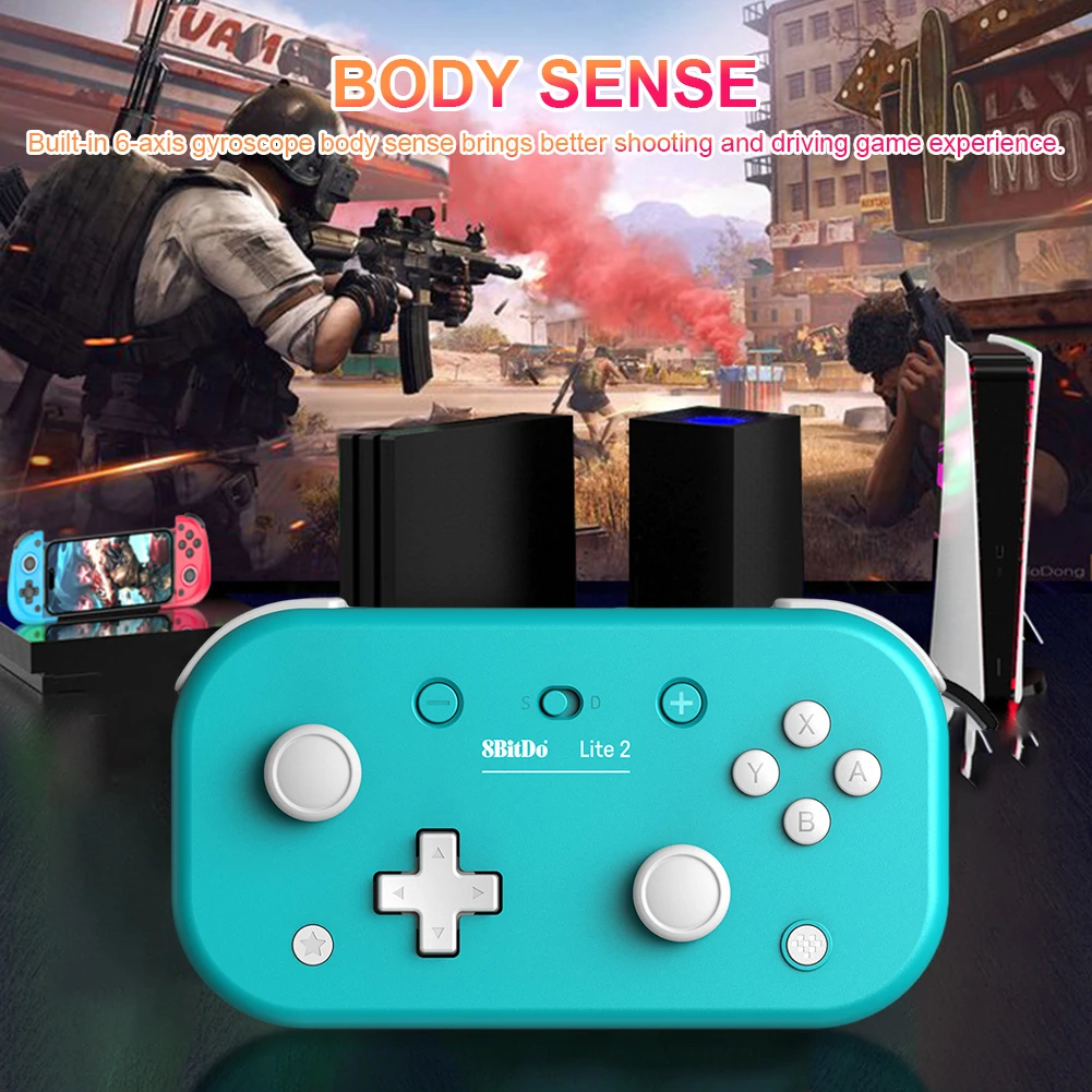 8BitDo Lite 2 Wireless Gamepad For Nintendo Switch Console Bluetooth/USB Wired Game Controller Gaming Handle For Android Phones