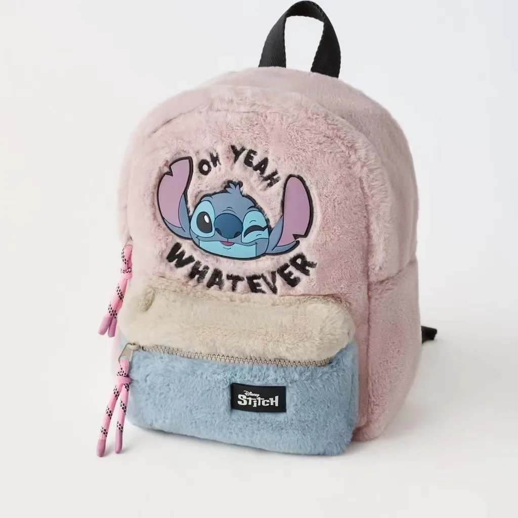 

Stitch Disney Animal Plush Backpack Cartoon Trendy School Bags Girl Kawaii Stich Children Outdoor Travel Fashion Backpacking