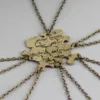 6 pcs/Set Best Friend Necklace Creative Pentagram Pendant Alloy Accessories, Friendship Necklace For Men And Women 2