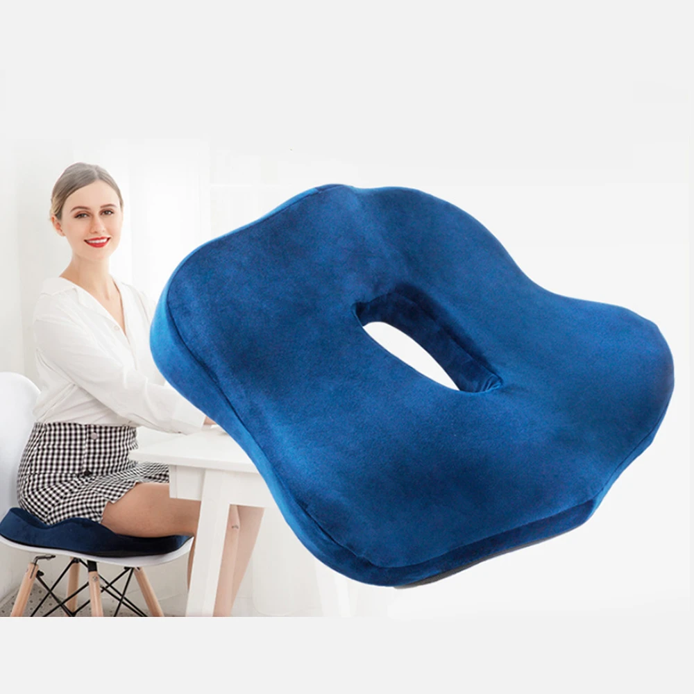Cojín de espuma viscoelástica silla ortopédica, almohada de Gel para el coxis, las hemorroides, la ciática y el coxis, ideal para el embarazo la Oficina| | - AliExpress