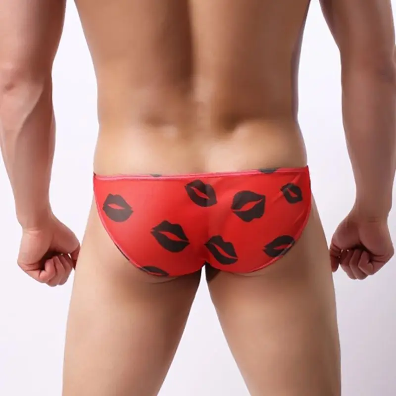 Biancheria Intima Sexy Mutandine A Rete Per Labbra Traspirante Ropa Interior De Hombre Slip Trasparenti Herren Unterwalsche Mutande Uomo Slip