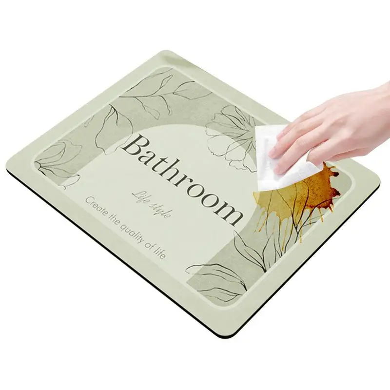 

Kitchen Faucet Mats Absorbent Table Coasters Dish Drainer Insulation Mats Drink Desk Coaster Quick Dry Non-Slip For Coffee Table