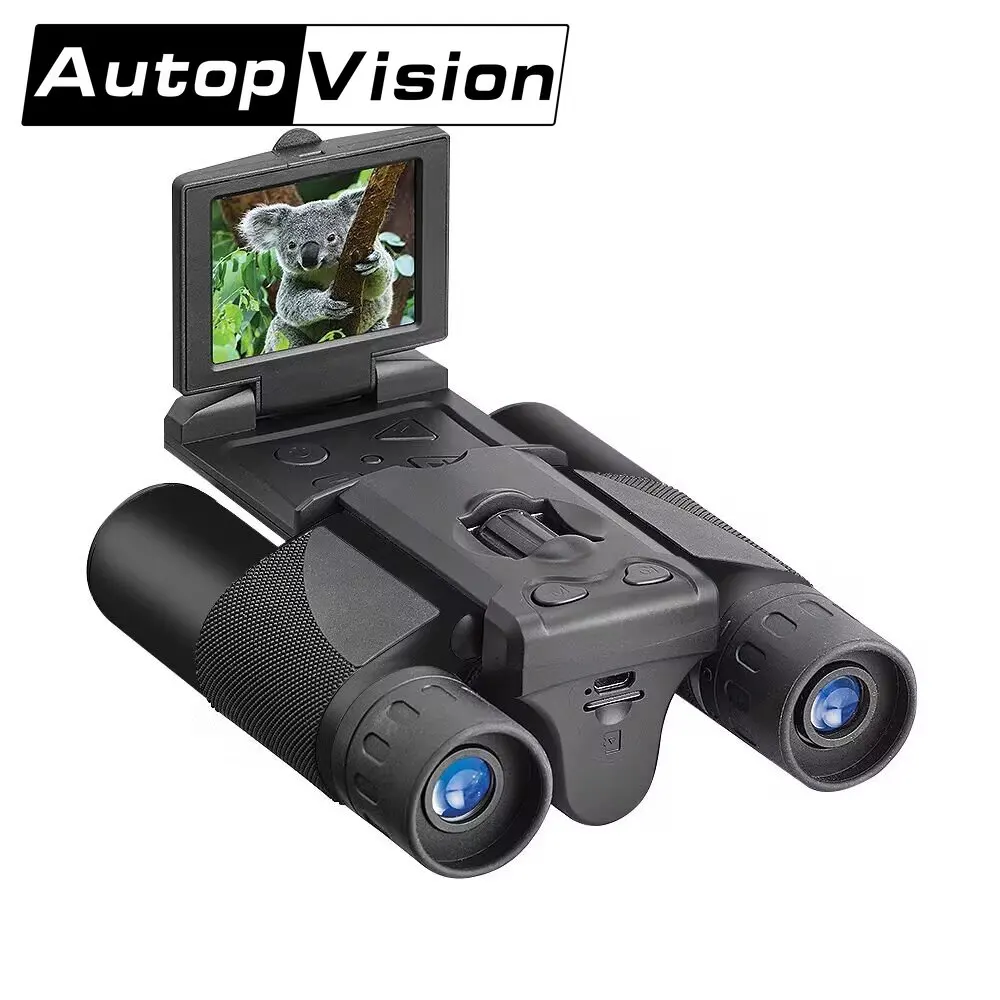 Portable Binoculars Telescope 2.5K 8X Digital Zoom 40M Pixels Bird-watching Mirror Camera for Photo Video Recording DT10 Outdoor