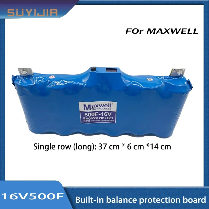 

16 в 500F для конденсатора Maxwell Super Farad 2,7 в F автомобильный Выпрямитель тока с пластиной выравнивания, дисплеем напряжения, аудио конденсатором и т. д.