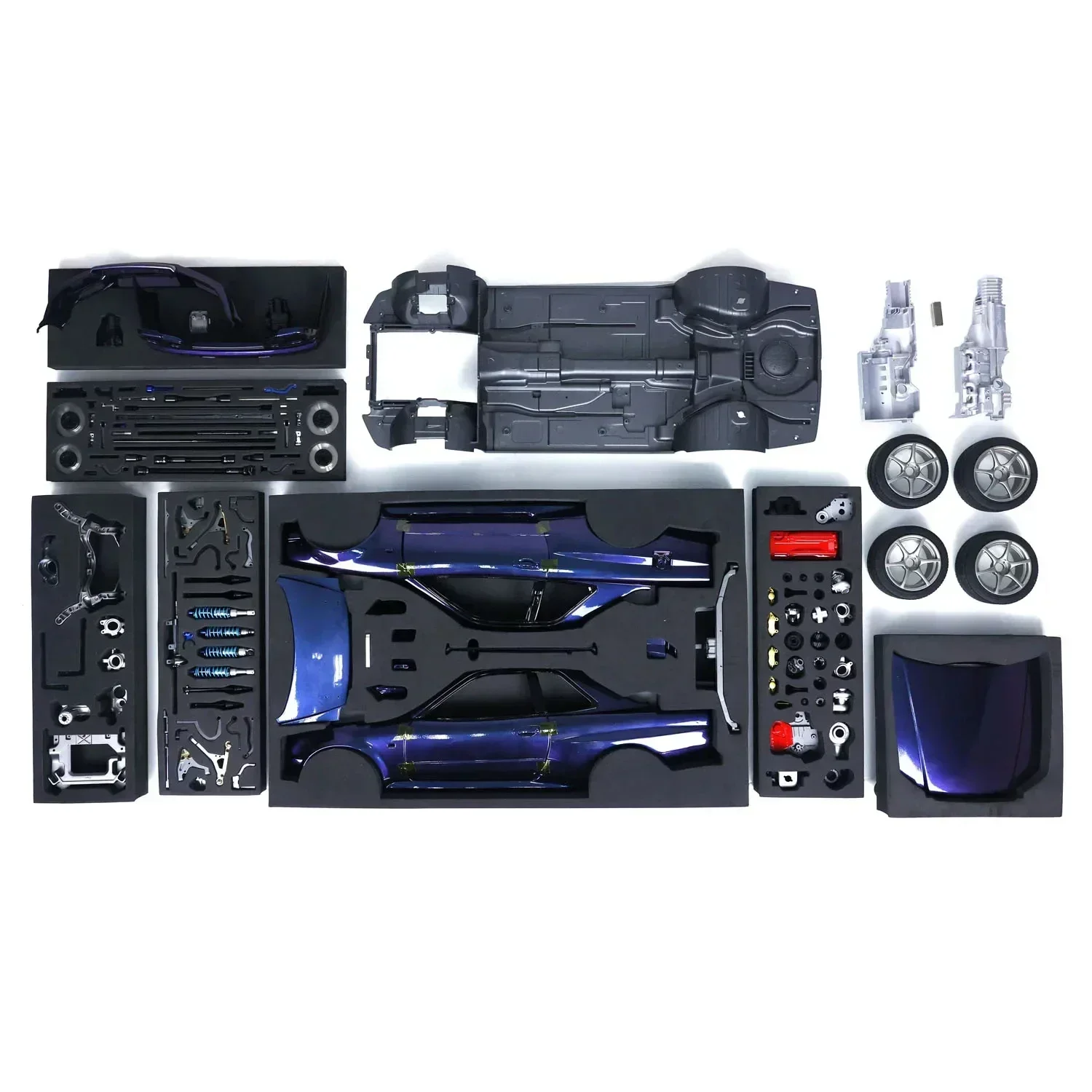 Capo R34 GTR KIT 1/8 Simulation RC Electric Remote Control Model on-Road  Car Drift Racing Adults Children's Toys 5