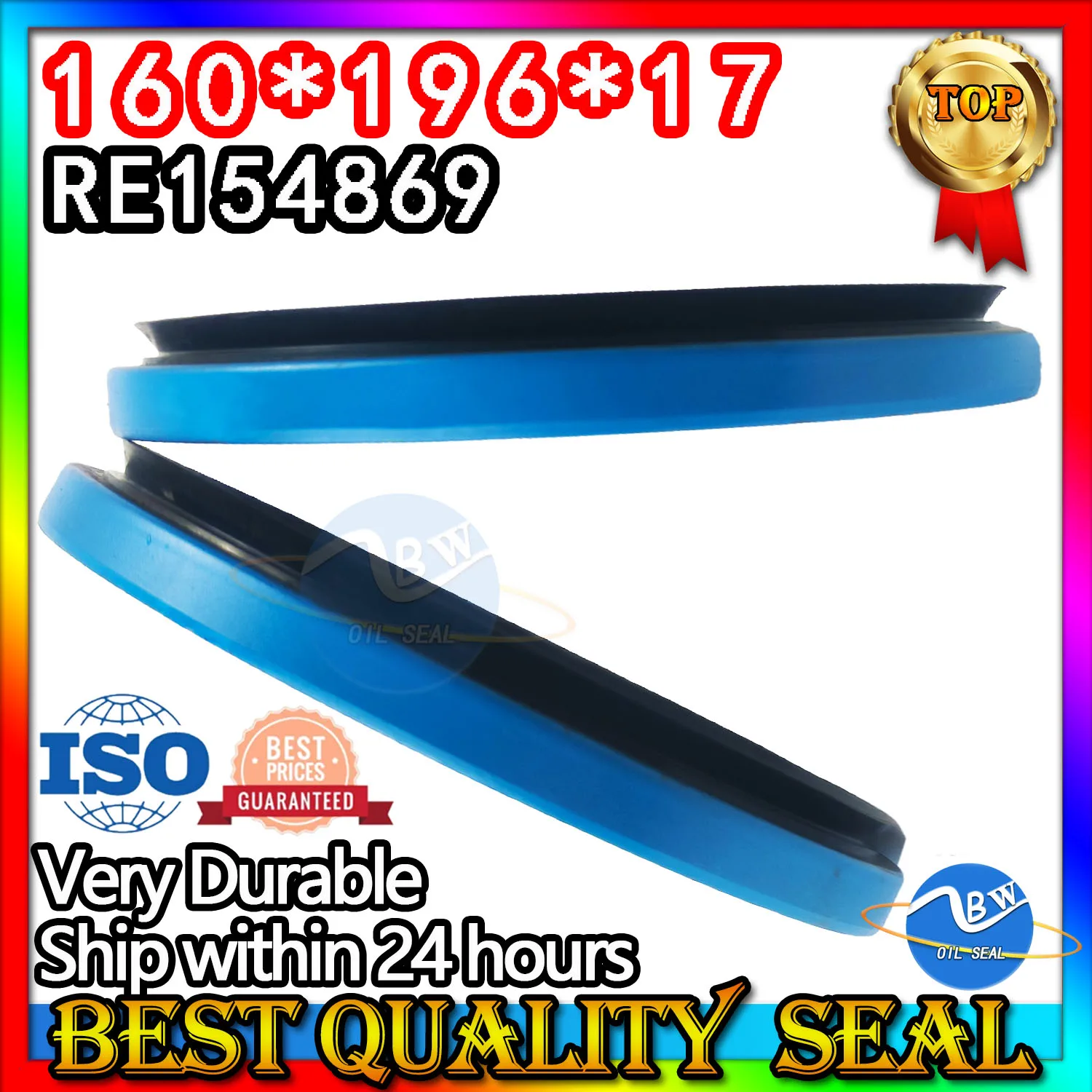 

Hub Oil Seal 160*196*17 For Tractor Cat RE154869 160X196X17 Fix Best Replacement Service RE46365 RE282252 Repair kit Nitrile NBR