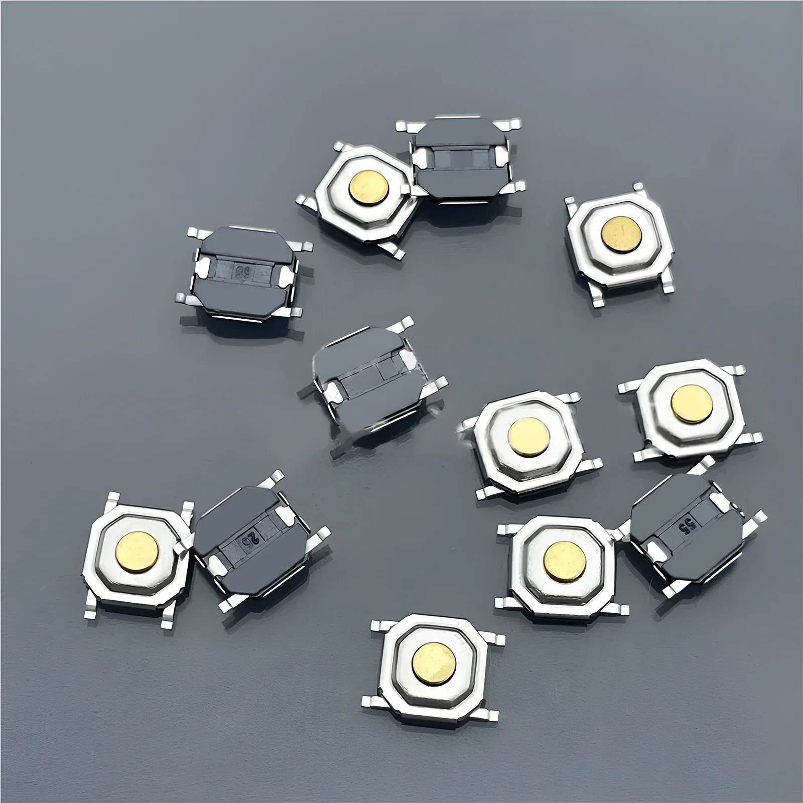 100/200/250pcs 10 Types Tactile Push Button Switch Kit Durable Car Remote Control Tablet Actile Switch for Car Keys Microswitch tactile push button switch
