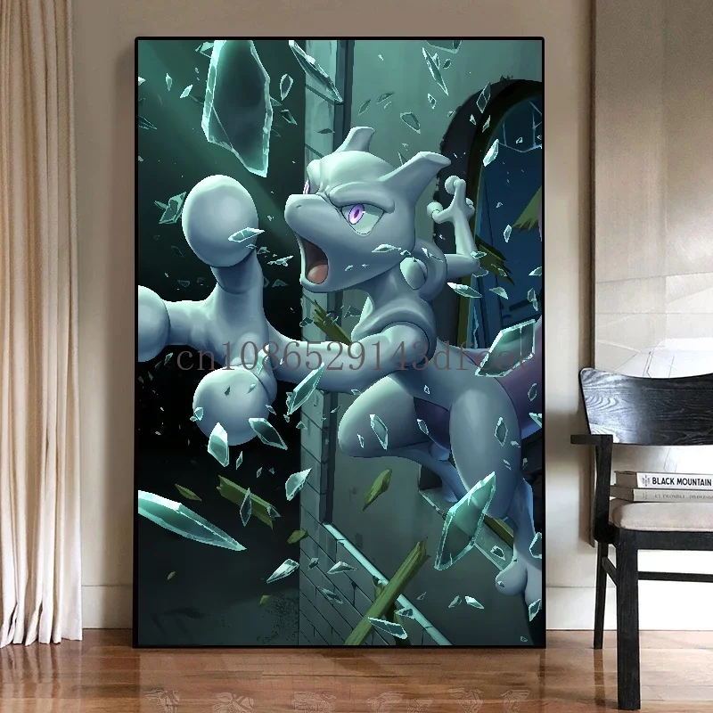 日本のポケモンピカチュウポスター,キャンバス絵画,家の壁の装飾