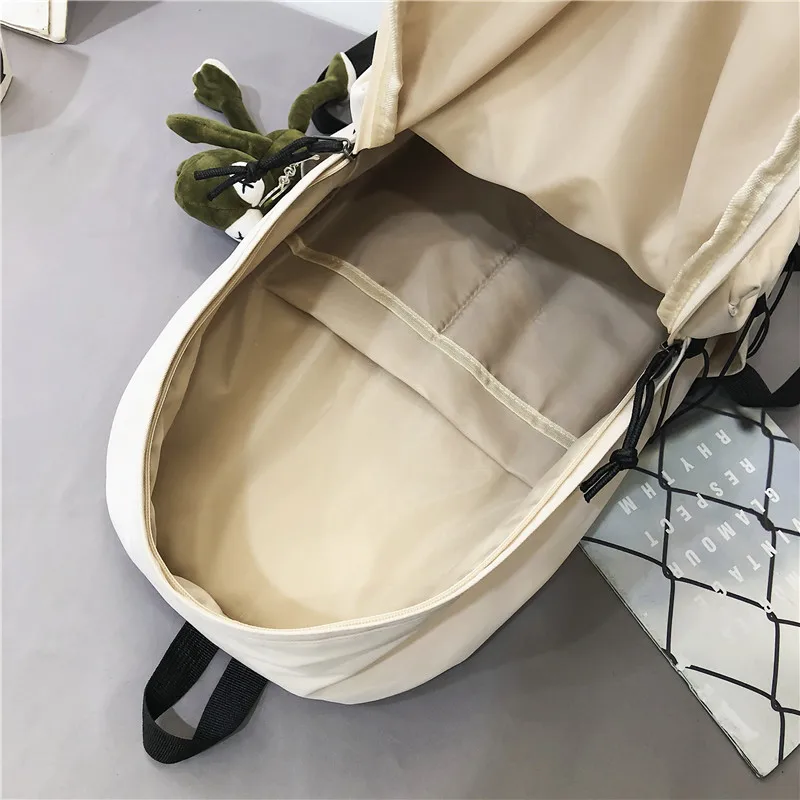Casual Large Capacity Women Backpacks Zipper Schoolbag for Student Sac Travel Rucksack 2023 Bookbag Teenagers Canvas Backpack