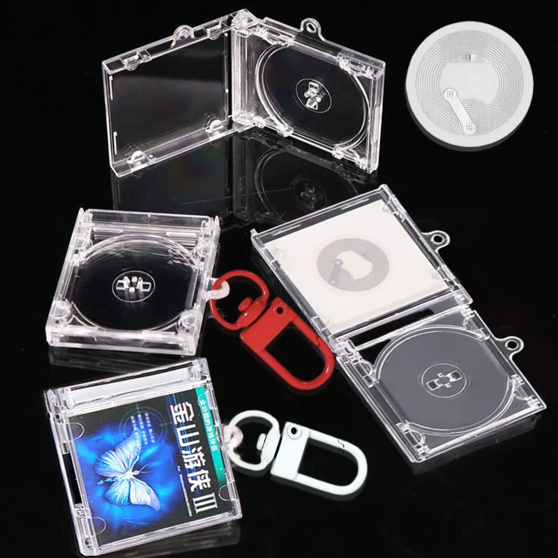 NFC 주변 기념 앨범 DIY 배낭 매달려 장식에 대 한 빈 미니 CD 케이스 키 체인 펜 던 트