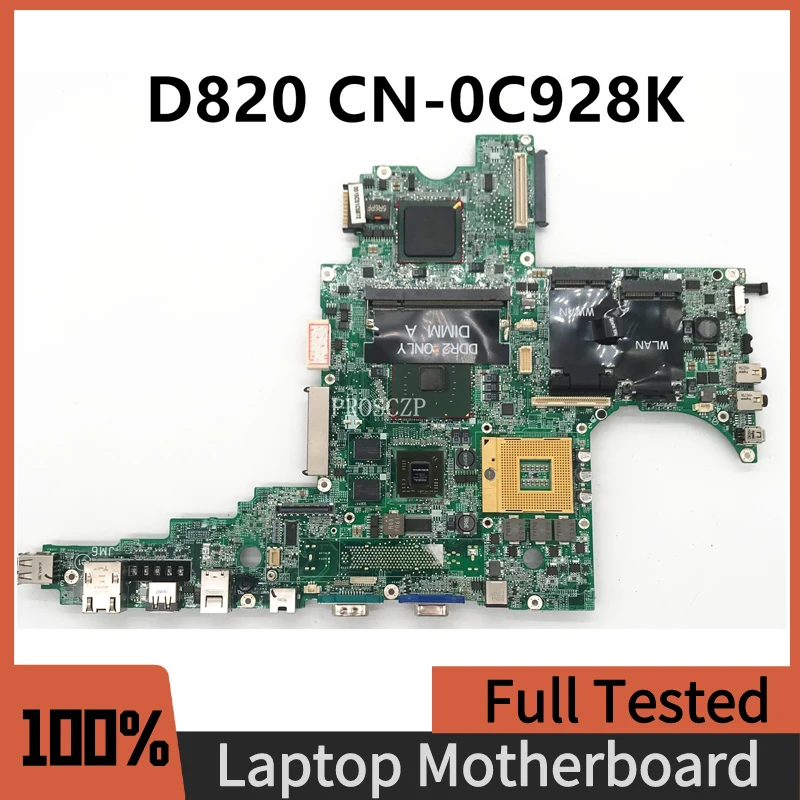 

CN-0C928K 0C928K C928K Free Shipping High Quality Mainboard For DELL D820 Laptop Motherboard DDR2 100% Full Tested Working Well