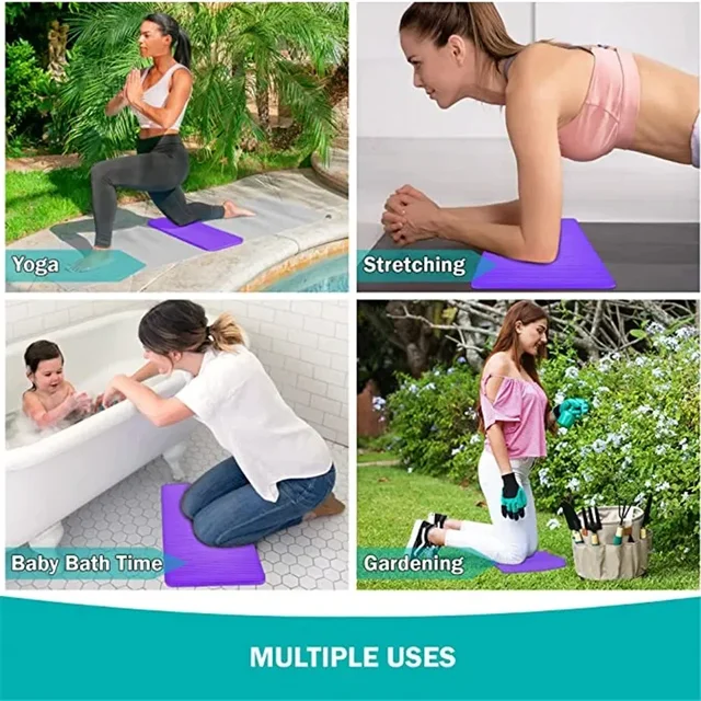 25*60*1.5cm Exercise Yoga Kneeling Mat Mini Non Slip Auxiliary Exercise Fitness Pilates Mat Foldable Portable Yoga Knee Mat 5