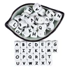 12mm 50Pcs Silicone Letters Beads English Alphabet Baby Teether For Personalized Name DIY Pacifier Chain Clip Toys BPA Free 1