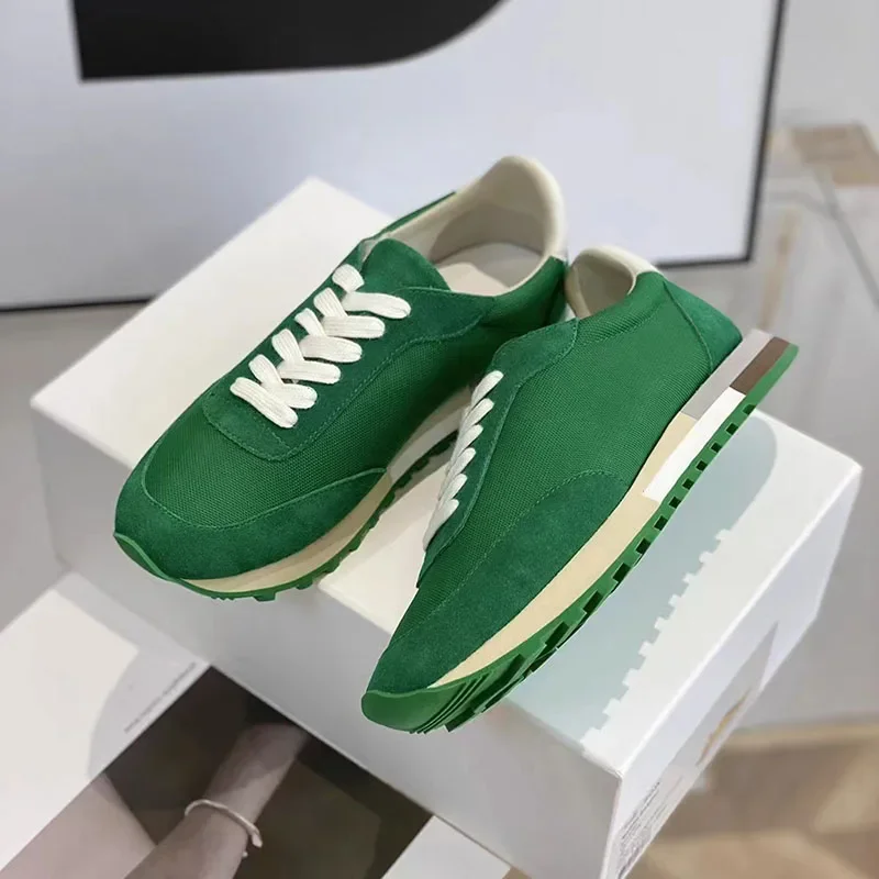 

Thick Bottom Spring New Casual Shoes Women's Sneakers Running Shoes Mixed Color Flat Platform Footwear Women Retro Trainers Snea