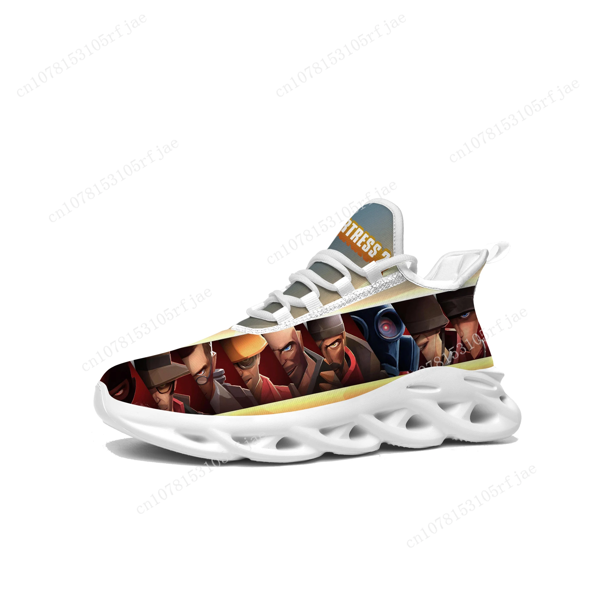 

Team Fortress 2 Sneakers Cartoon Game Mens Womens Teenager Fashion Sports Running Shoes High Quality Custom Built Lace Up Shoes