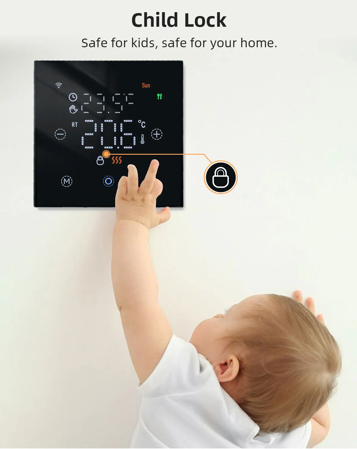 Tuya Smart WiFi Touch Screen Thermostat Electric/Water/Gas Boiler Floor Heating