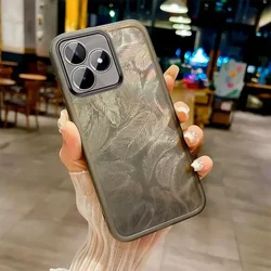 Feather Glitter Soft Silicone Case with Power Lens Camera Protection and Clear Bumper for honor 400 lite (Black)