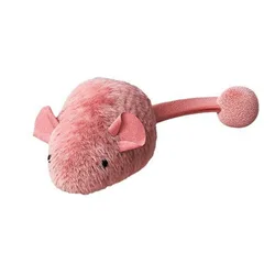 Interactive Chirping Mouse Toy for Cats - Soft, Bite - Resistant, and Fun (Pink)