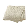 Plain Solid Color Newborn Baby Boys & Girls Swaddle Blankets Soft Infant Security Blankets Toddler Acrylic Receiving Blankets 1