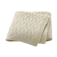 Plain Solid Color Newborn Baby Boys & Girls Swaddle Blankets Soft Infant Security Blankets Toddler Acrylic Receiving Blankets 1