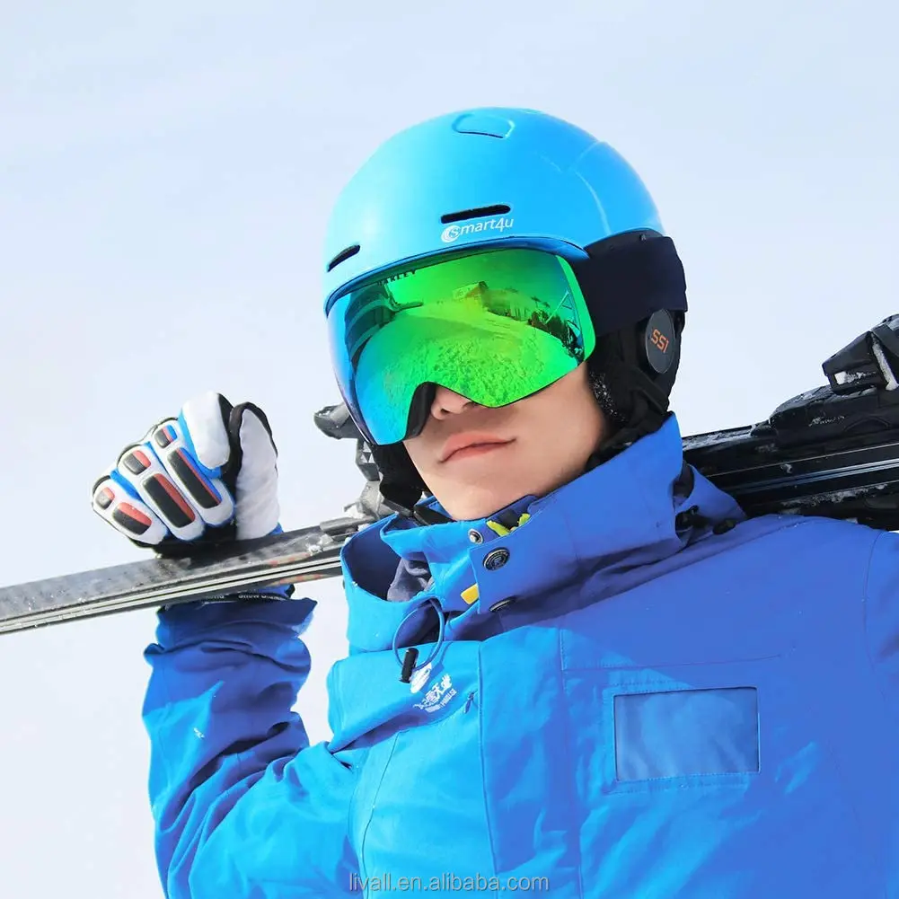

Smart4U Ski Smart Safety Helmet Helmetphone New Upgrade Low Temperature Work Snow Ski And Skate Sport Sports Goods