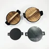 Doll House Mini Tin Pan, Pancake Pan,Pan Lid, Steaming Plate Model for Doll House Kitchen Furniture Decoration Accessories 1