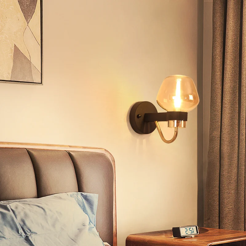 

Настенная зеркальная лампа для спальни, беспроводная длинная настенная лампа с S-образной горловиной, черные светильники для ванной комнаты, бра для чтения