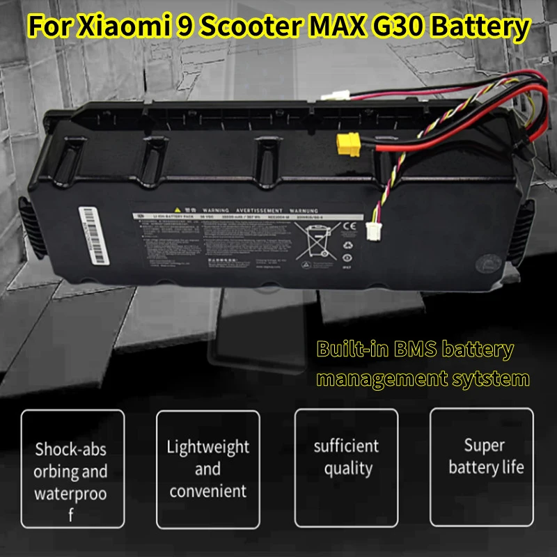 

New 18650 36V 16Ah Lithium Battery Pack,For Xiaomi G30 Electric Scooter Accessories Replacement Rechargeable Battery