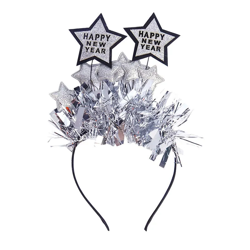 2pcs Fête de Noël du Nouvel An Habillage Up Accessoires de mode pour  cheveux 2023 Boucle de cheveux du Nouvel An Réveillon Bandeau de Noël