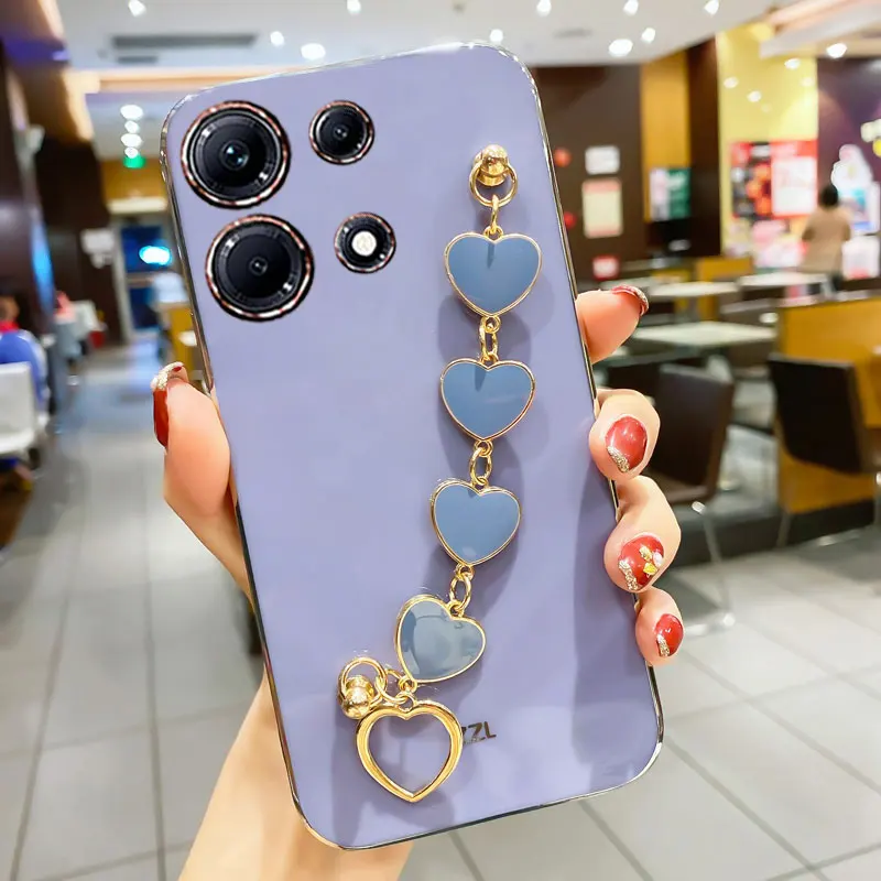 Luxury Plating Love Bracelet Anti-fall Smartphone Case - Sexy Cover Edition