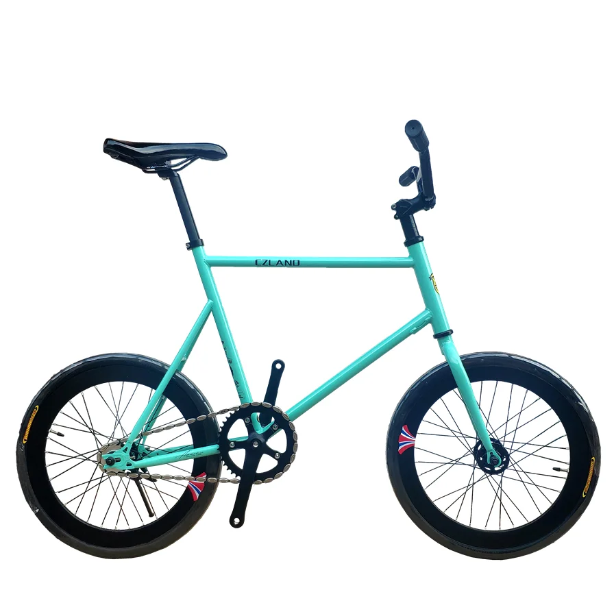20 Inch 48CM Mini Fixie Bicycle Steel Frame Small Wheel Action