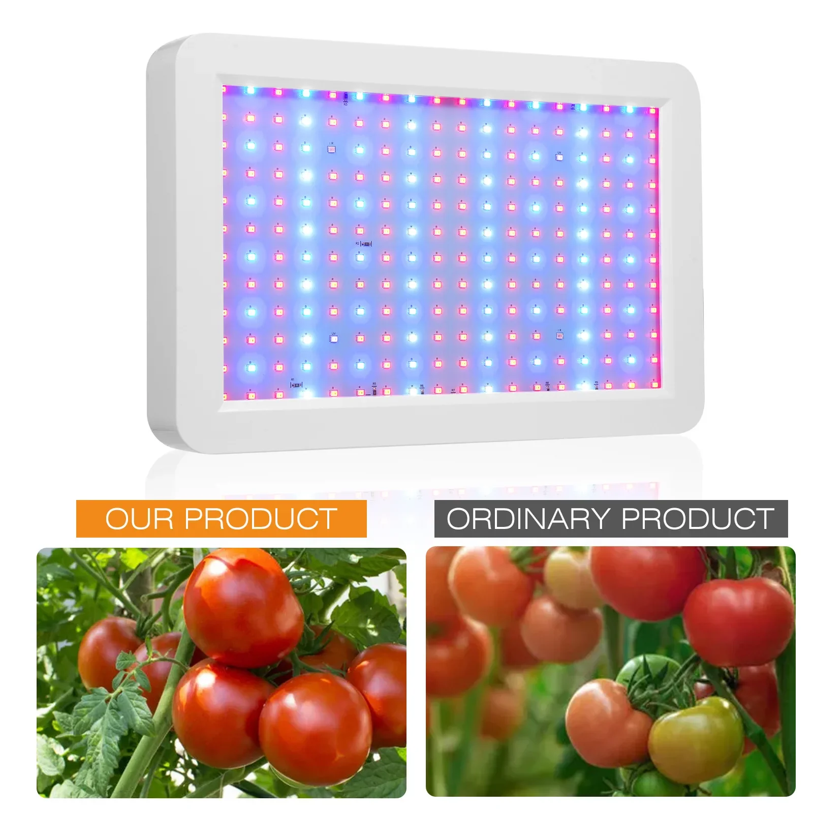 Description Picture 3 of itemNewest 216/312 Leds Full Spectrum LED Growing Light IP65 Plant Bulbs Hydroponic Lamp Greenhouse Lamps Flower Growth Lighting Box