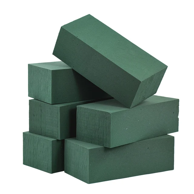 Blocs de mousse florale fraîche et humide, 3/6 pièces, pour fête de mariage, Arrangement floral, décoration, briques en polystyrène, boue, accessoires de jardin pour la maison 1
