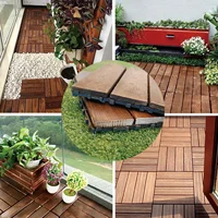 Decoration Of Household Splicing Solid Wood Flooring, Terrace, Courtyard, Outdoor Ground, Balcony Renovation, Solid Wood Floorin 5