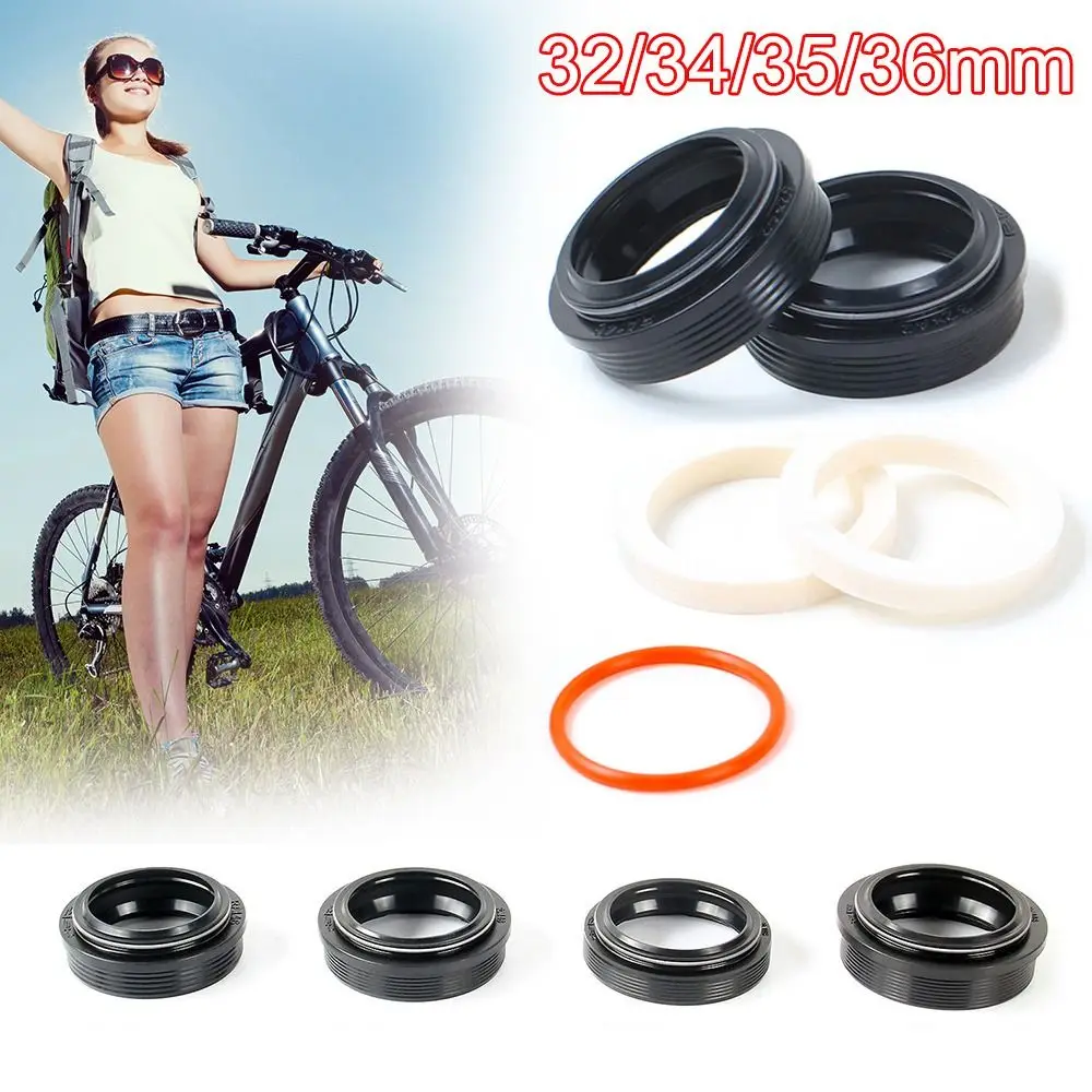 Replacement Universal Bike Fork Seal 32mm/34mm/35mm/36mm MTB Bike Fork Dust Seal Spare Parts Bicycle Suspension Oil Seal