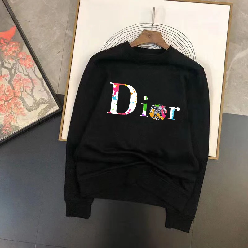 Женские повседневные толстовины с длинными рукавами личность ежедневно напечатана круглым пулором шеи.