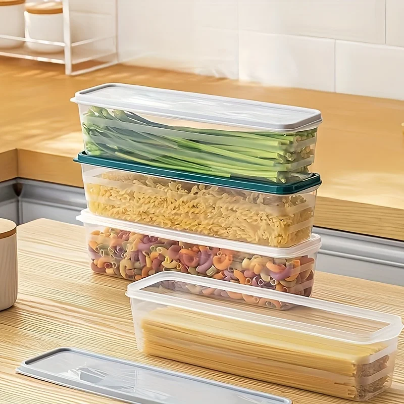 4pcs Refrigerator fresh-keeping box, food grade scallions, cilantro, coriander, whole ginger, garlic, noodles, eggs storage box 2