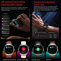 Nouvelle montre intelligente de qualité de santé pression artérielle sport Fitness suivi analyse de la santé sang oxygène ECG Smartwatch pour hommes femmes 4