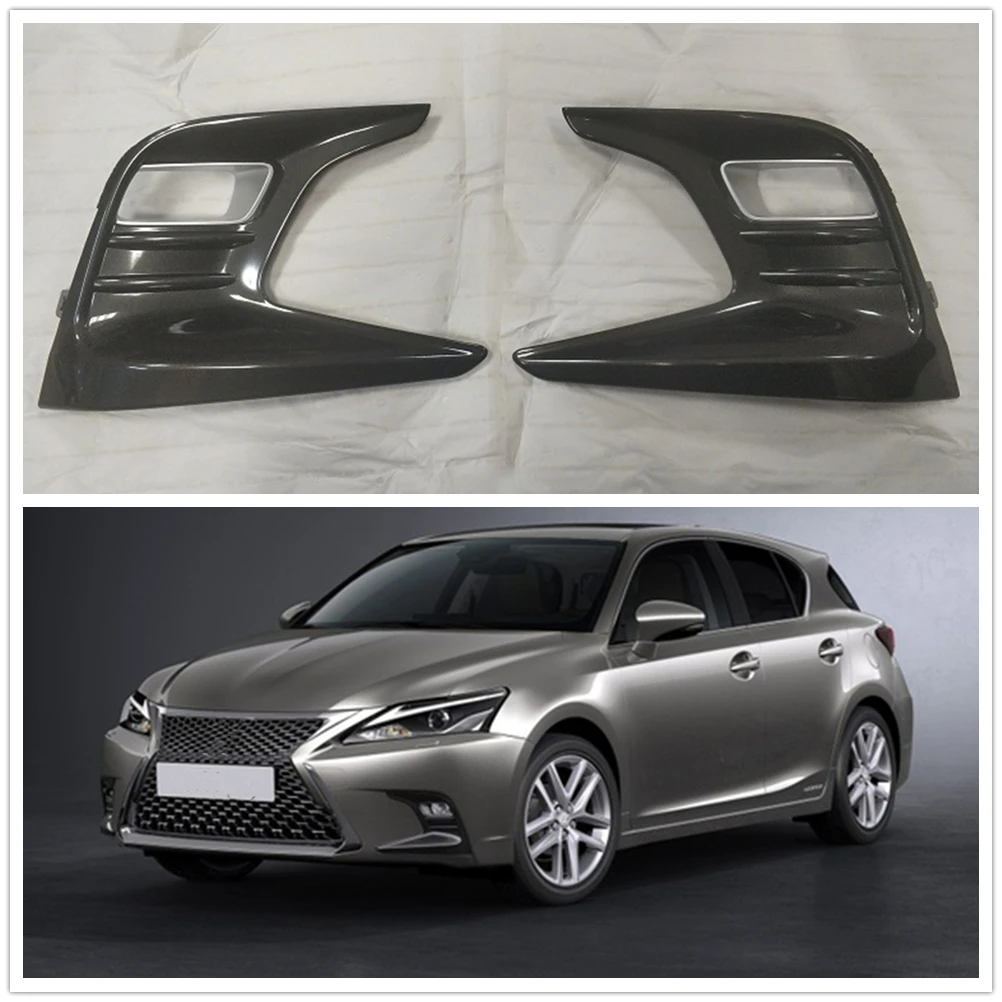 

Front Bumper Fog Light Cover Trim Frame Side Lamp Lower Air Intake Vent Frame Bezel Case For Lexus 2018 2019 CT200h Sport