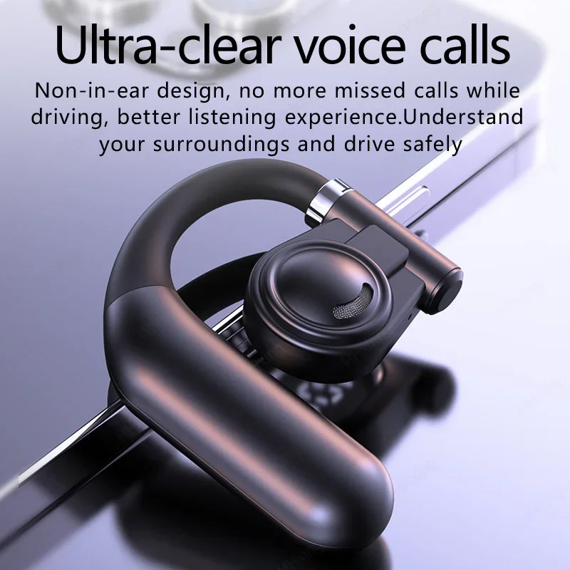 Wireless Bluetooth Headphones Bone Conduction Earphones With Microphone Handsfree Noise Canceling Headset For Driving Audifonos 2