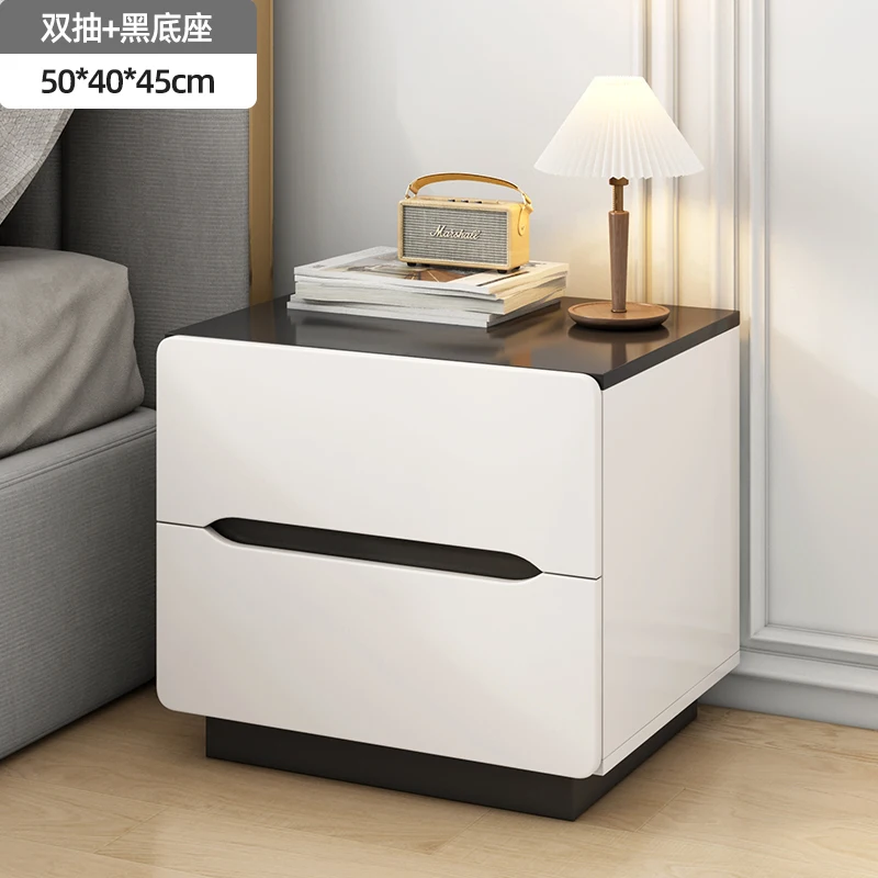 thumbnail image 1 of Mesita de noche para dormitorio de China, mesita de noche blanca de lujo para sala de estar, almacenamiento de madera, muebles de oficina Criado Mudo de moda, 1 of 4