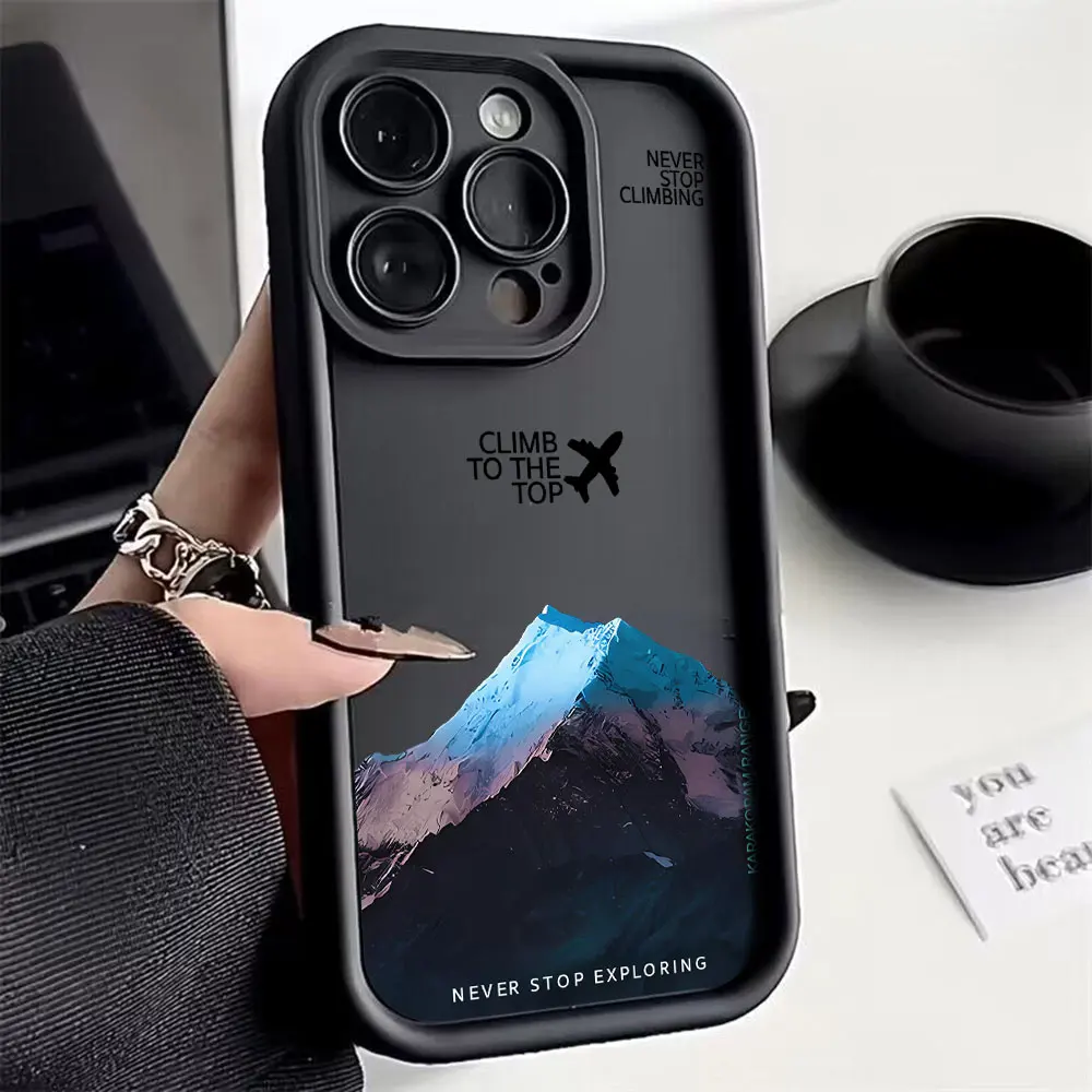 Luxury Mountain Peak Aircraft Phone Case - Premium Protective Cover