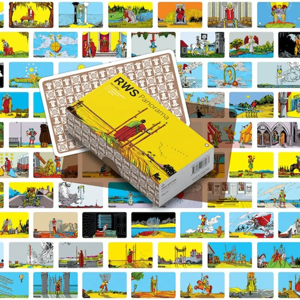 Card Games Playing Cards Board Games Tarot Cards RWS Panorama Rider Waite Tarot Cards Deck Set Party Multiplayer Board Game Beginners Prophecy Divination Fortune Telling Toy
