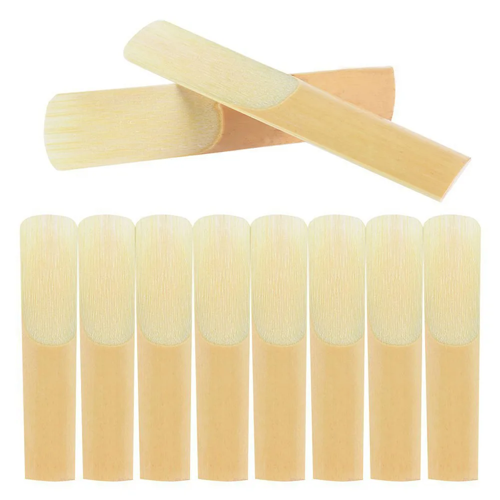 

Duable Alto Saxophone Reed 10Pcs 2.5 Strength 7.1*1.45*0.35cm Accessories Instrument Musical Parts Sax Strength