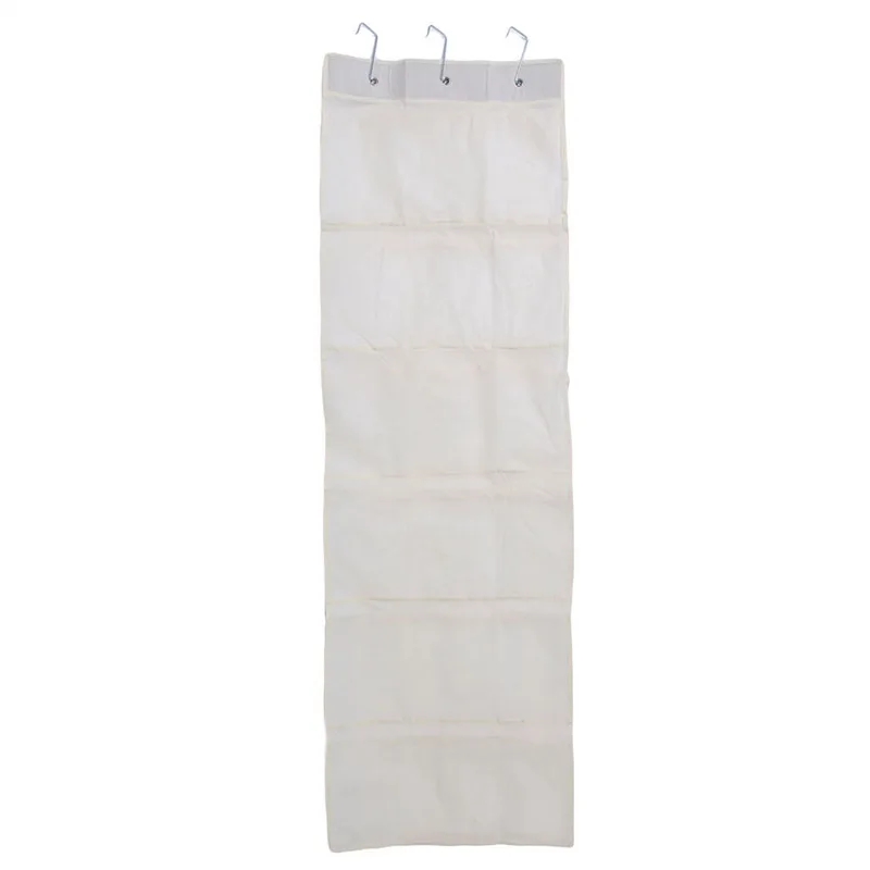 24 Grids Wall-mounted Sundries Shoe Organiser Fabric Closet Bag Storage Rack Mesh Pocket Clear Hanging Over The Door Cloth Box 4
