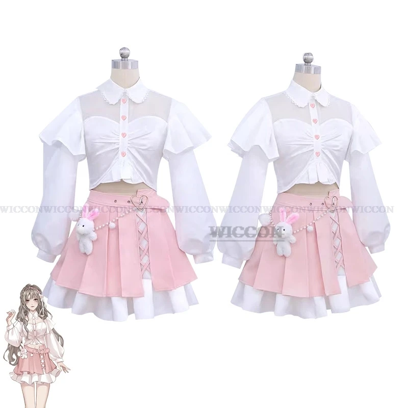 

Game Anime LUNA The Shadow Villa Cosplay Anna Dress Party Clothing Girl Hallloween Sweet Maid Costume Lolita Cosplay Luna Anna