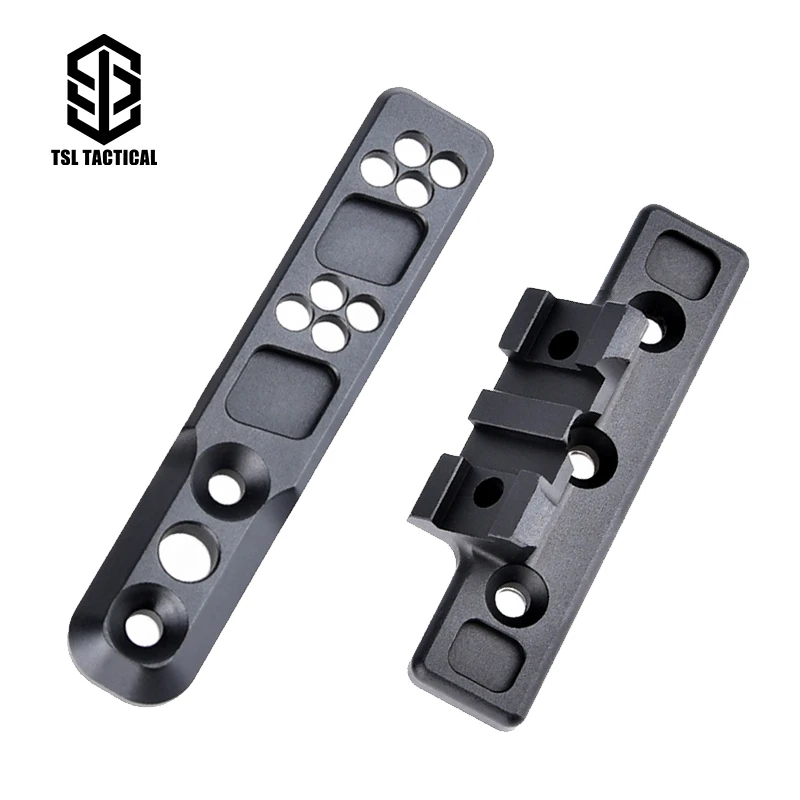 Kit De Monture Décalée Pour Lampe Tactique M640/M340 - Compatible Rail M-LOK Et Keymod, Aluminium, 27g