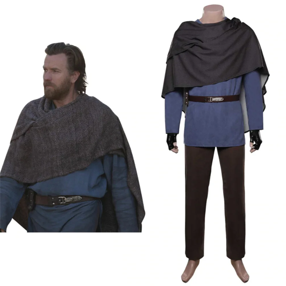 Kids Obi-Wan Kenobi-Leia Cosplay Traje De Festa De Carnaval De Halloween I.953735163